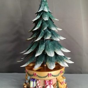 Partylite Musical Christmas Tealight Candle Holder Glowing Tree