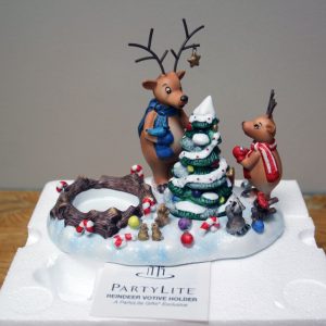 Reindeer Votive Candle Holder Partylite P8536