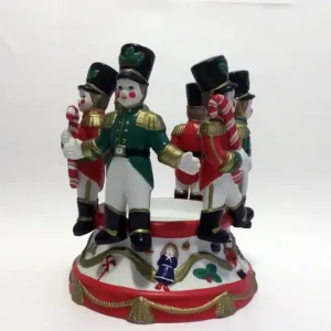 Christmas Toy Soldiers Ceramic Candle Holder # P7703